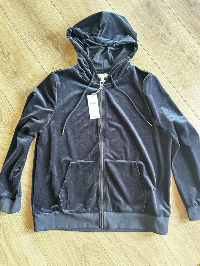 Marks & Spencer Dark Blue Women's Hoodie US Size M - photo 3