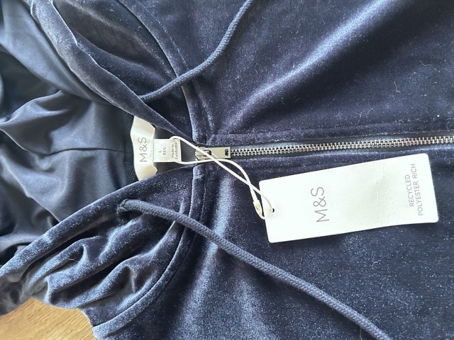 Marks & Spencer Dark Blue Women's Hoodie US Size M - photo 4