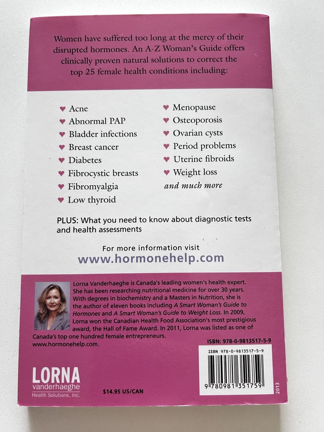 A-Z Woman's Guide to Vibrant Health Book 2014 - photo 2