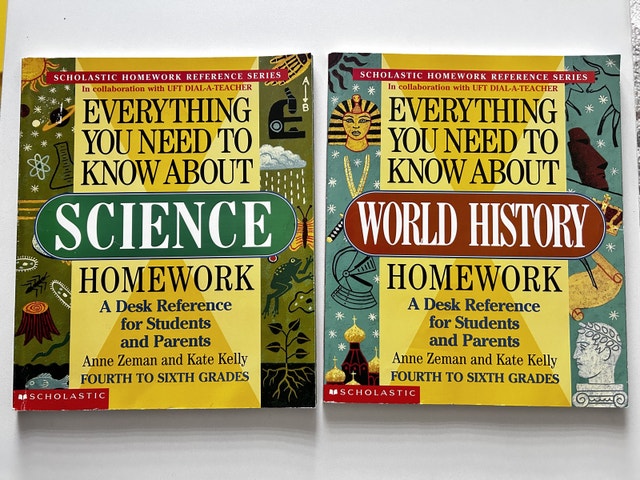 Scholastic Science and World History Homework Guides