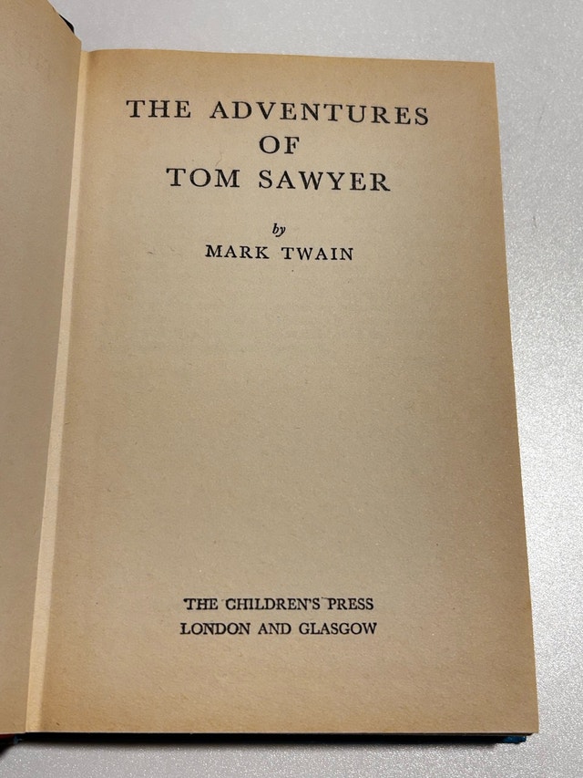 Tom Sawyer Hardcover Book - photo 2