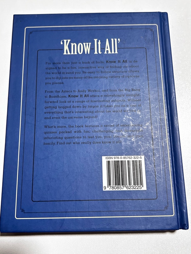 Blue 'Know It All' Hardcover Book - photo 3