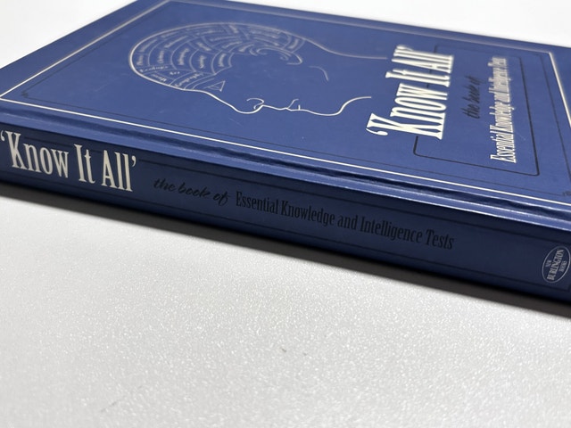 Blue 'Know It All' Hardcover Book - photo 4