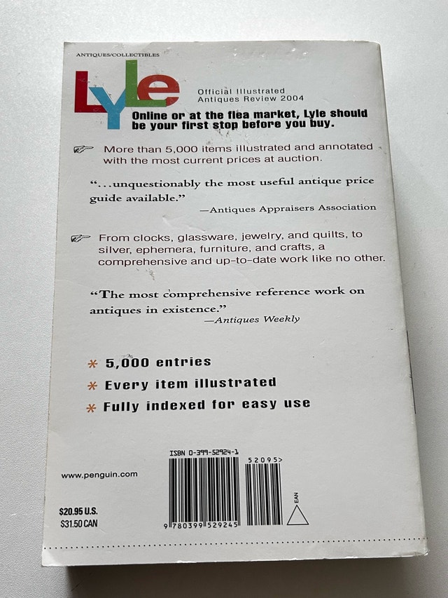 Lyle Official Antiques Review 2004 Book - photo 4