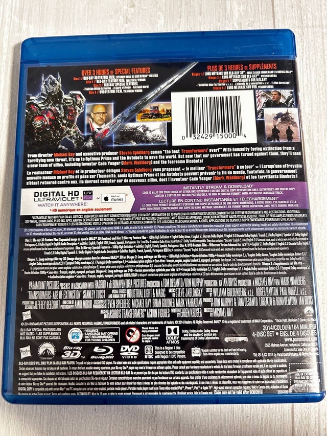 Transformers Age of Extinction 3D Blu-ray - photo 2