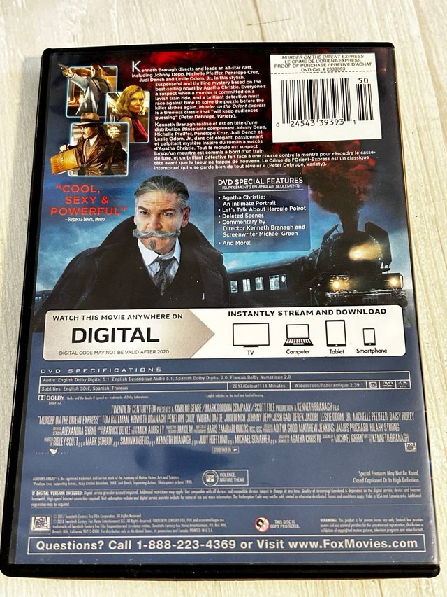 Murder on the Orient Express DVD - photo 2