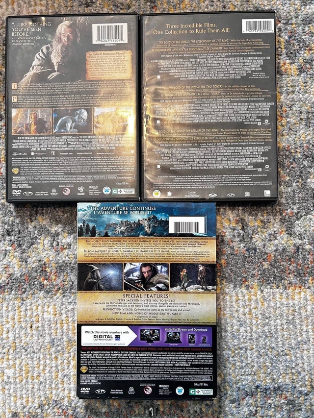 Lord of the Rings Hobbit DVD Collection - photo 2