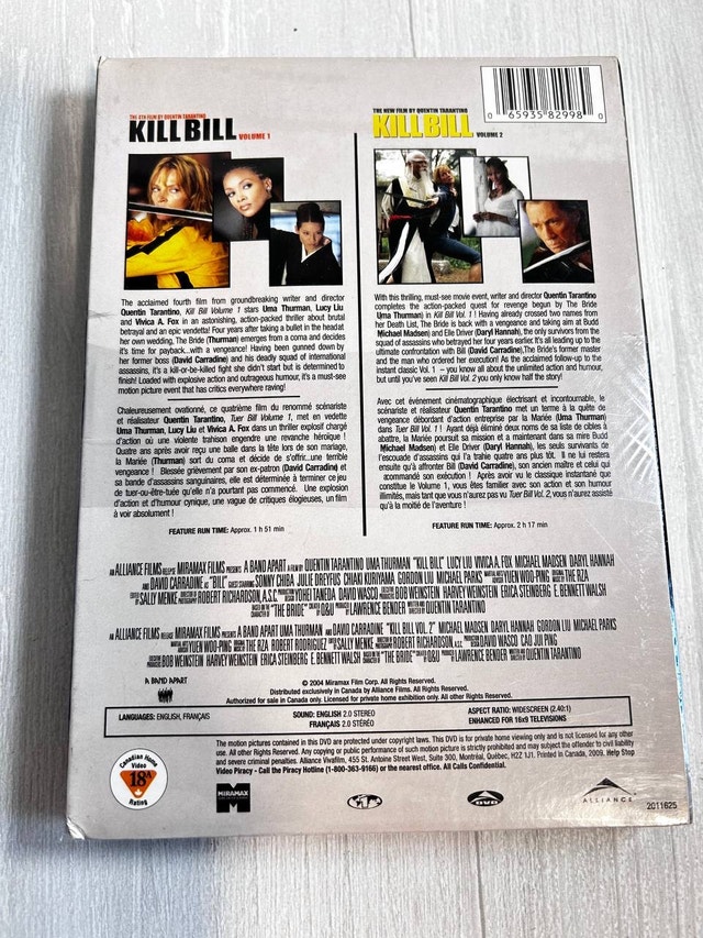 Kill Bill DVD - Quentin Tarantino Collector's Edition - photo 2