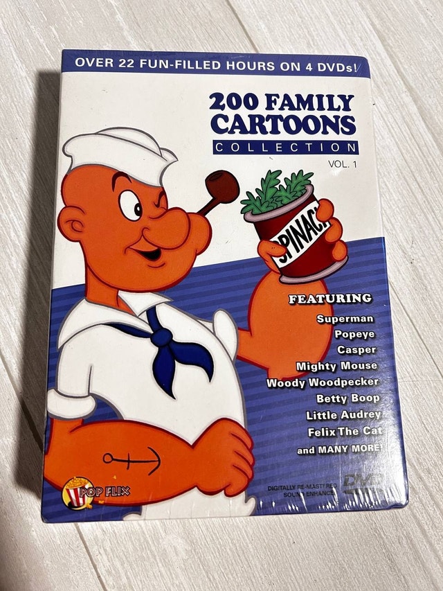 200 Family Cartoons DVD Collection Vol. 1 - NEW