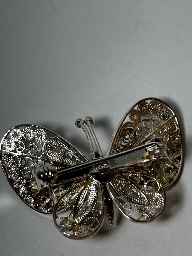 Butterfly Brooch Mariposa Alegre - Sterling Silver Brooch - photo 2
