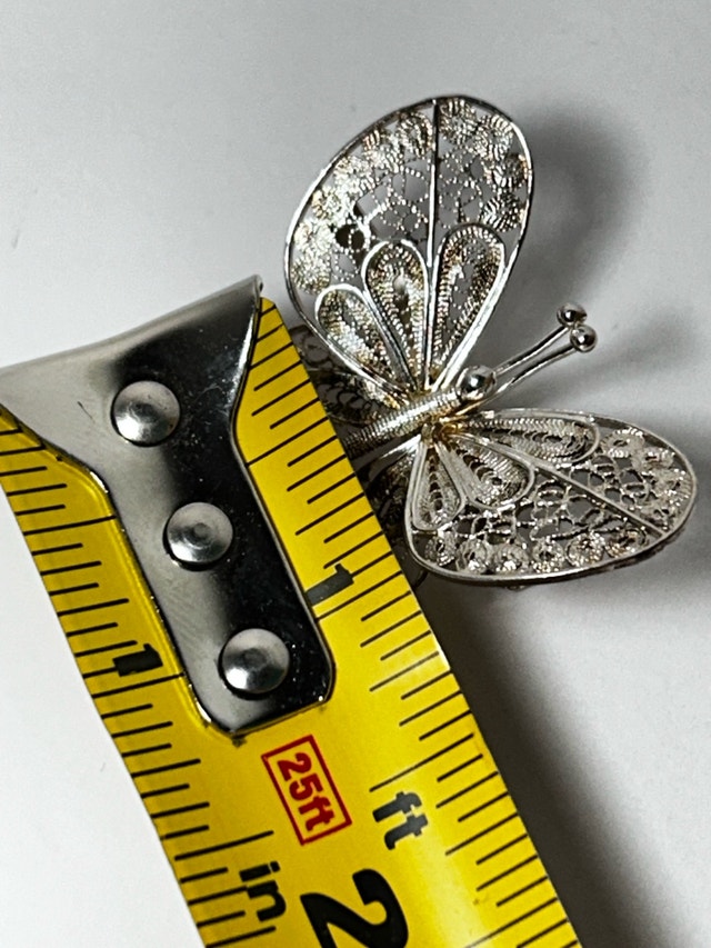 Butterfly Brooch Mariposa Alegre - Sterling Silver Brooch - photo 3