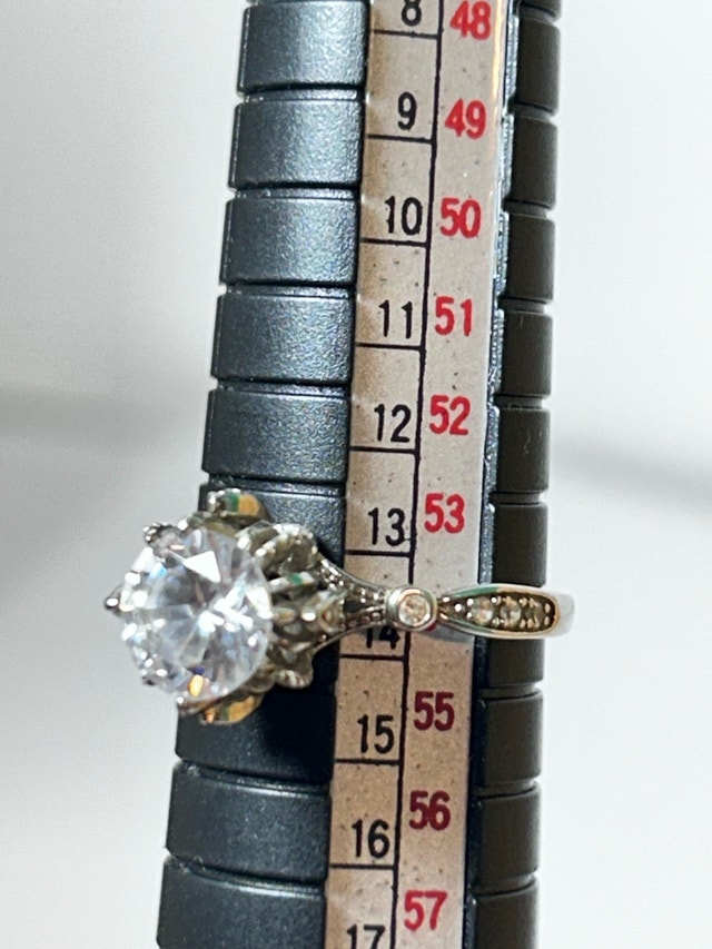 Vintage-Style Snowflake Engagement Ring, Silver 925 - photo 5