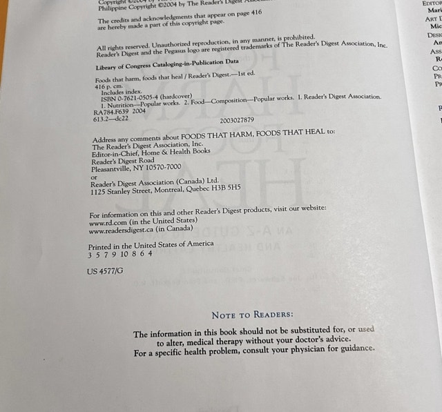 Foods That Harm, Foods That Heal Book - photo 3