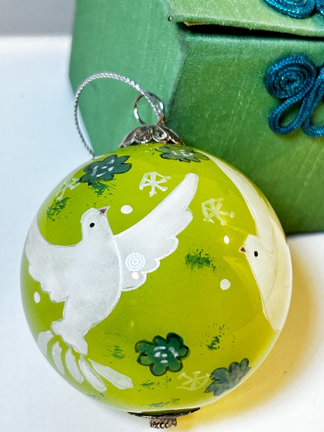 Pier 1 Li Bien Dove Christmas Ornament 2010