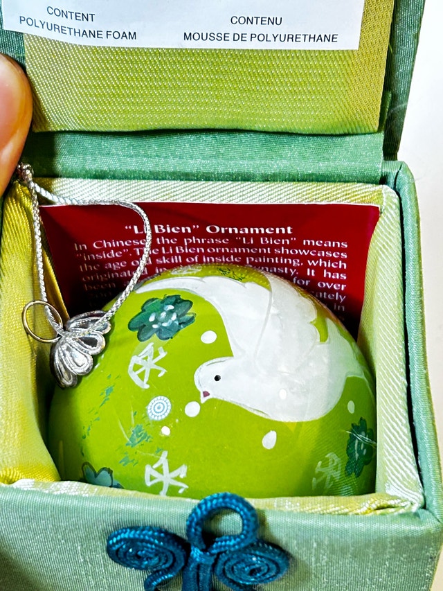 Pier 1 Li Bien Dove Christmas Ornament 2010 - photo 3