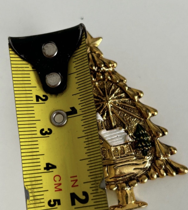 CHRISTMAS BROOCH / Christmas Tree Pin - photo 2