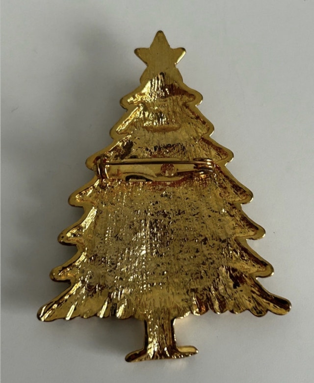 CHRISTMAS BROOCH / Christmas Tree Pin - photo 3