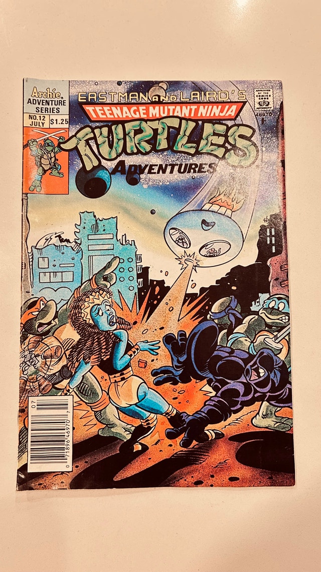 Vintage TMNT Adventures #12 Comic (Archie, 1990)