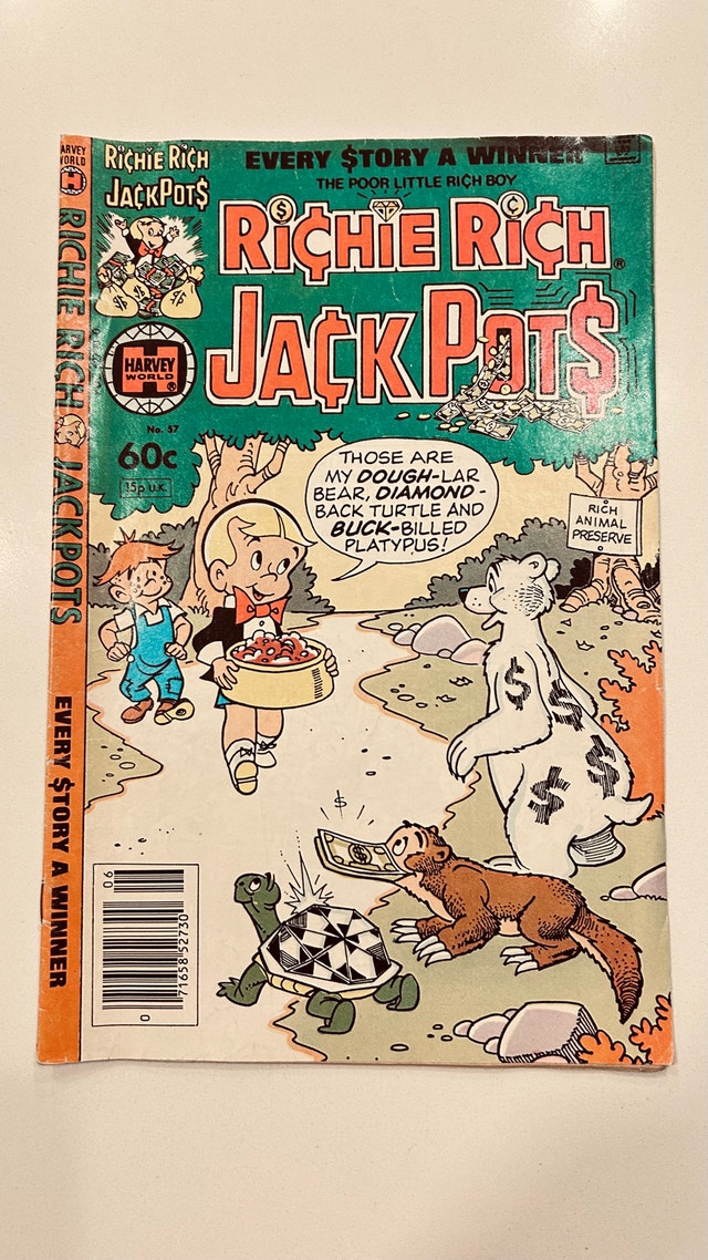 Vintage Richie Rich Jack Pots No. 57 Comic Book – Harvey World