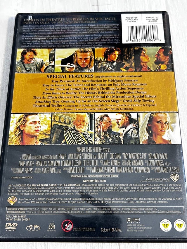 Troy Directors Cut DVD - photo 2