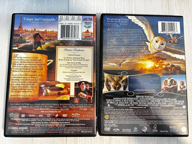 Ratatouille and Legend Guardians DVDs - photo 2