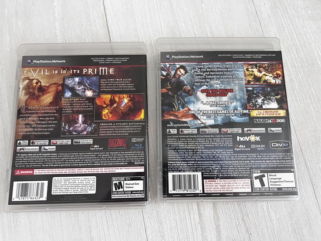 PS3 Games - Diablo, Uncharted - photo 2