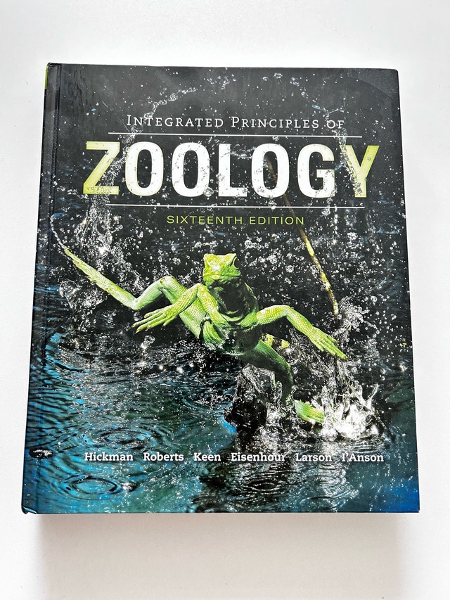 Integrated Principles of Zoology 16th Edition Hardcover
