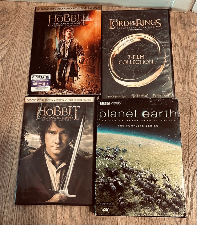 The Hobbit & LOTR + Planet Earth DVD Bundle