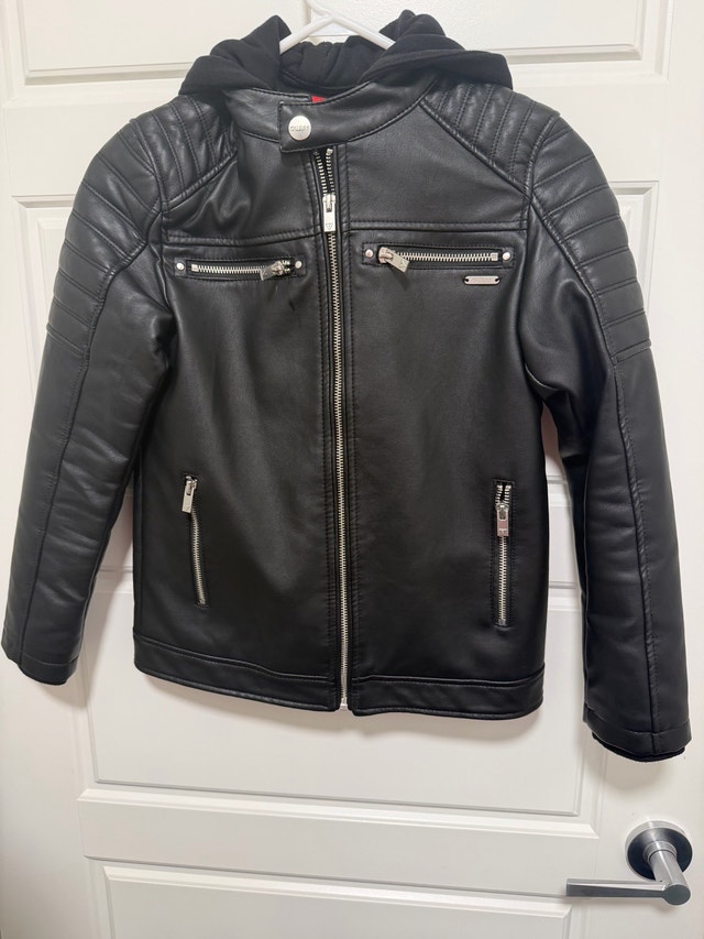 Guess Faux Leather Boys Jacket size 10