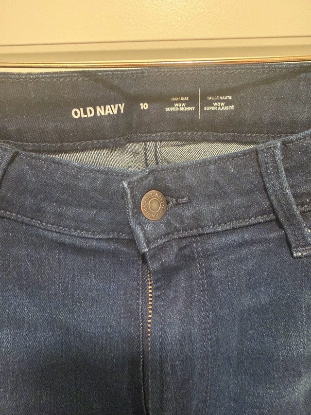 Old Navy WOW Super Skinny Ankle Jeans Womens 10 Blue High Rise - photo 2