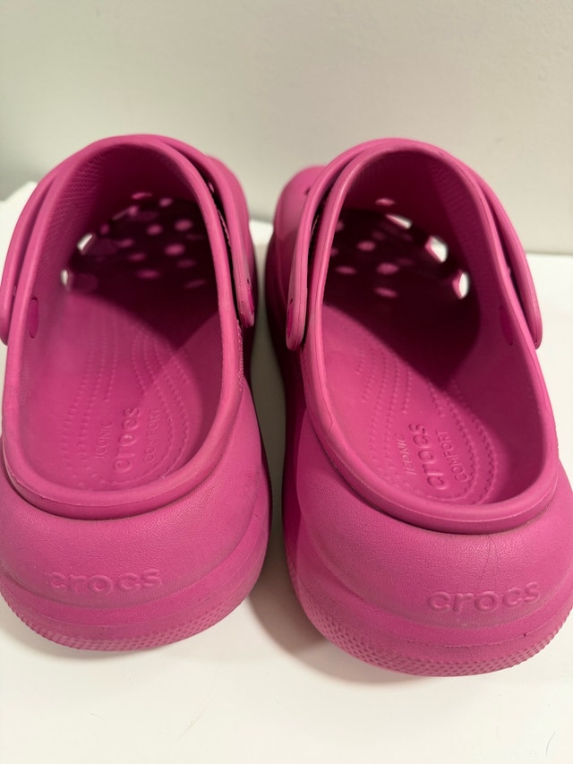 Crocs Classic Crush Clog Fuchsia Fun Slip On Sandals Shoes M 9 W - photo 2