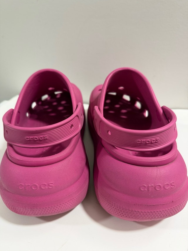 Crocs Classic Crush Clog Fuchsia Fun Slip On Sandals Shoes M 9 W - photo 4