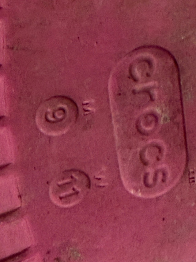 Crocs Classic Crush Clog Fuchsia Fun Slip On Sandals Shoes M 9 W - photo 5