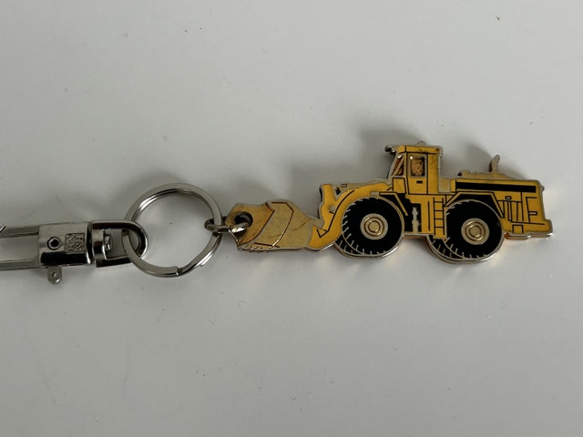 Heavy equipment loader BBS keychain