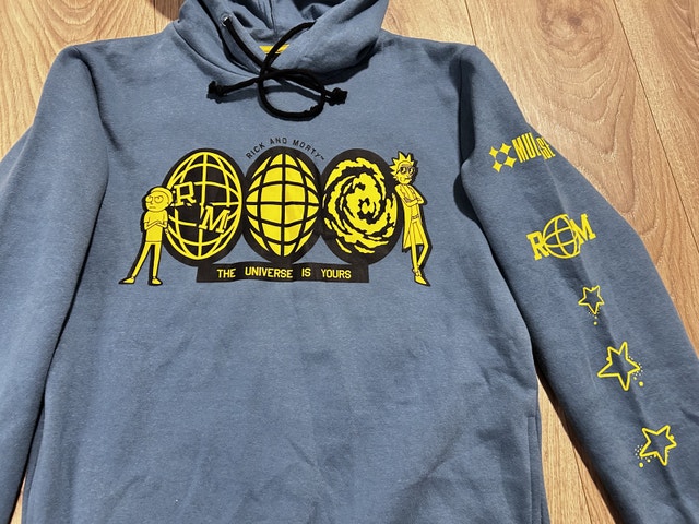 Blue Graphic Hoodie Rick and Morty The Universe is Yours Size M - photo 2