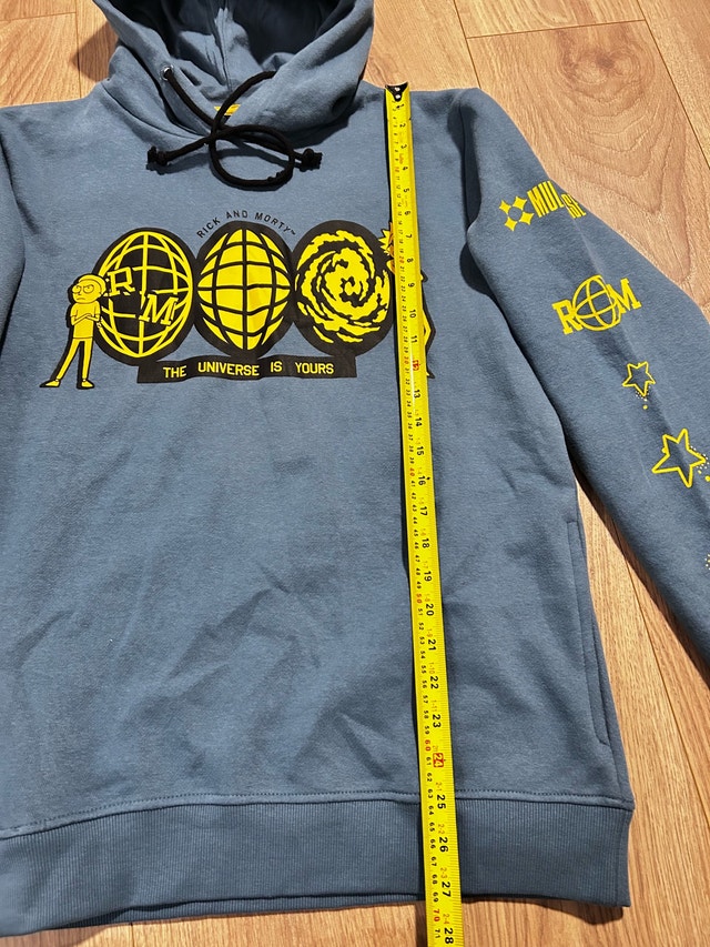 Blue Graphic Hoodie Rick and Morty The Universe is Yours Size M - photo 3