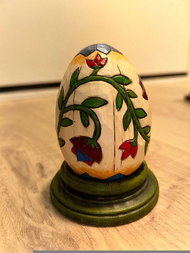 2004 Jim Shore Heartwood Creek Floral Vine Design Egg 3 1/2” - photo 2