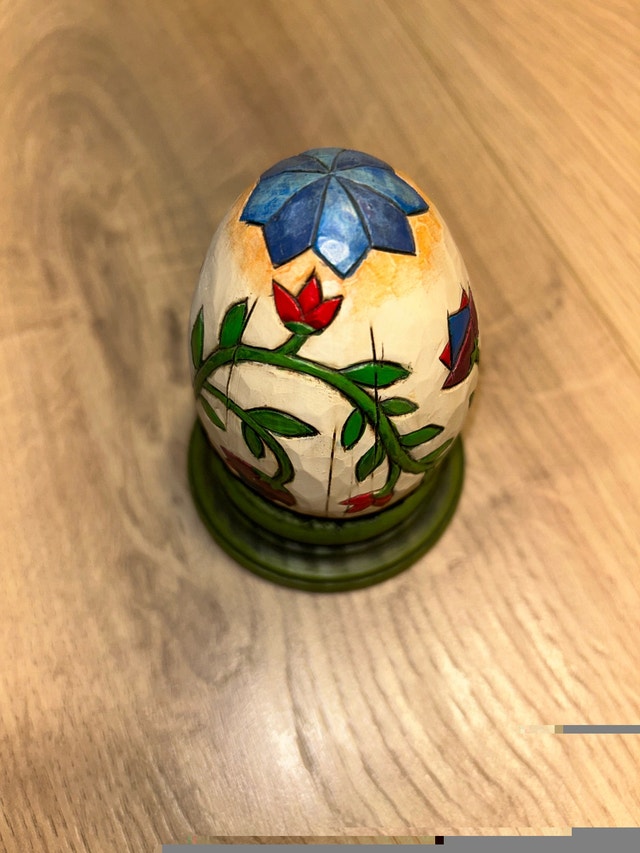 2004 Jim Shore Heartwood Creek Floral Vine Design Egg 3 1/2” - photo 3