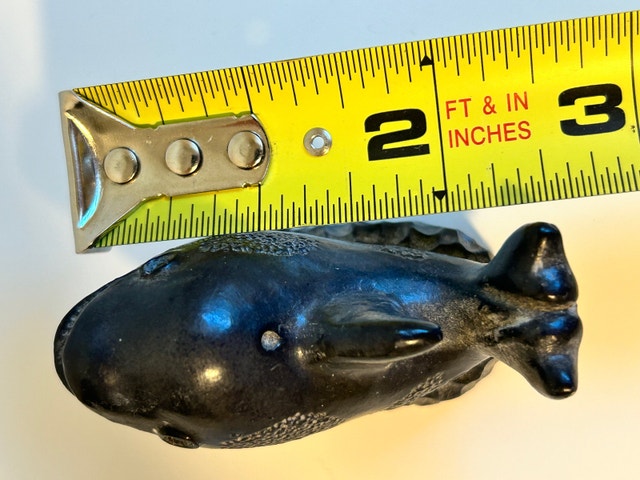Vintage The Wolf Sculptures Canada Dolphin Soapstone Figurine - photo 4