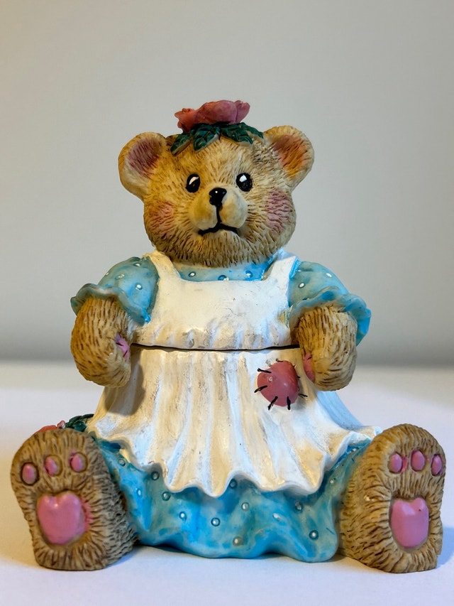 Cheerful Reflections Mommy Teddy Bear Trinket Box