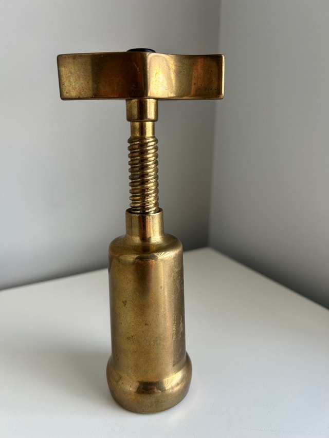 Italian Solid Brass Corkscrew
