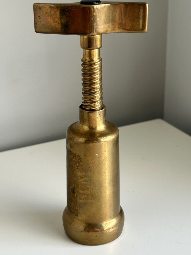 Italian Solid Brass Corkscrew - photo 4