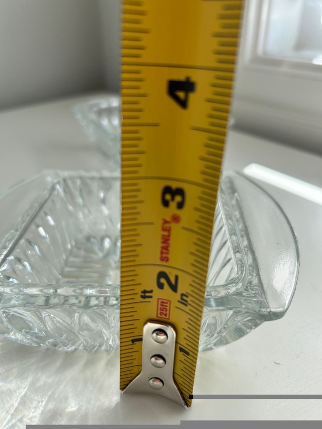 Vintage Glass Square Trinket Box w/ Lid - photo 4
