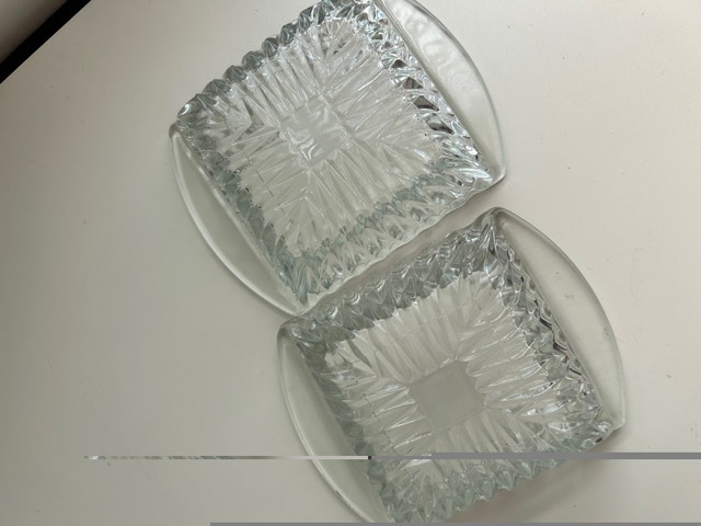 Vintage Glass Square Trinket Box w/ Lid - photo 5