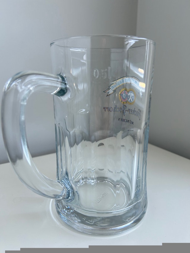 Rare Hacker Pschorr Himmel der Bayern 0.5L Sahm Glass Mug - photo 4