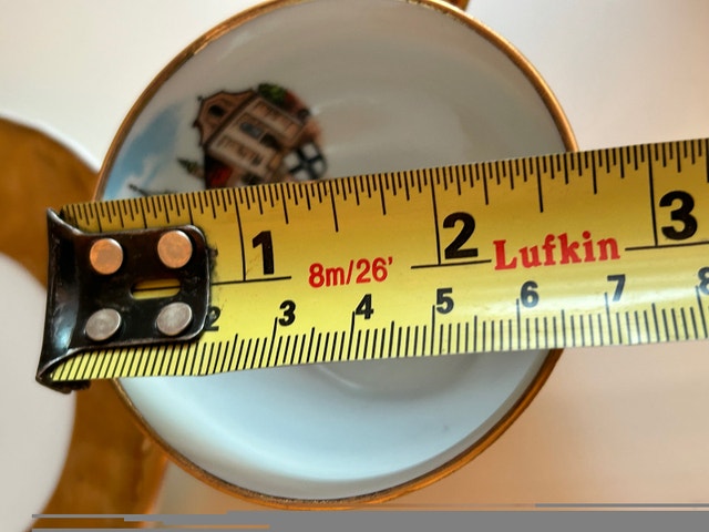 Ceramic Werl I W. Basilika -Germany Gold coffee Cup Saucer - photo 3