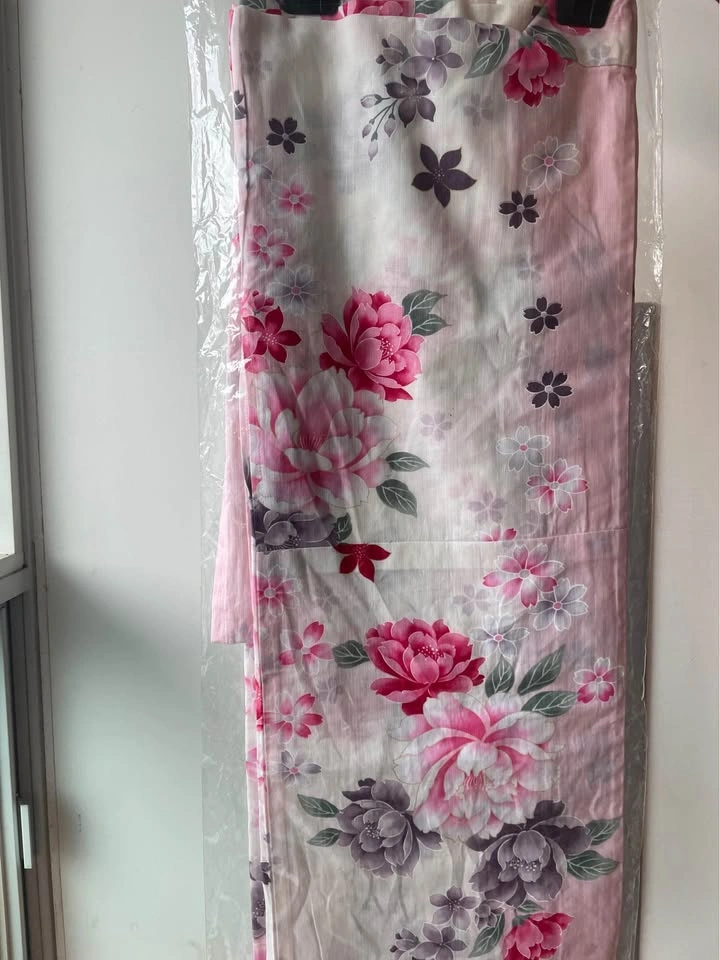 BRAND NEW Japanese Pink Floral Yukata/Kimono Set - photo 4