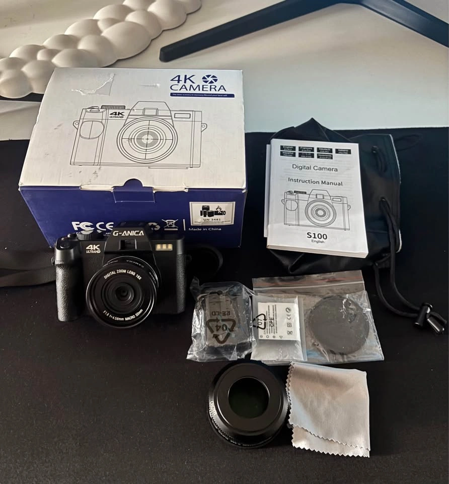 4K 48MP WiFi Vlogging Camera w/ Wide & Macro Lens – Like New - photo 3