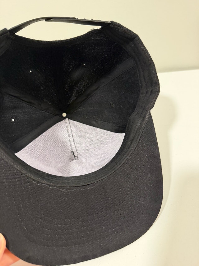 Black Snapback Cap NY Style - Adjustable Flat Brim Hat - photo 2