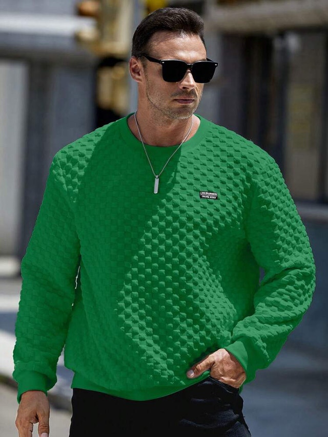 Men's Sweatshirt With Letter Detail Patch size XXL